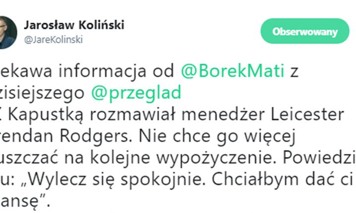 Trener Leicester PODJĄŁ DECYZJĘ ws. Kapustki!